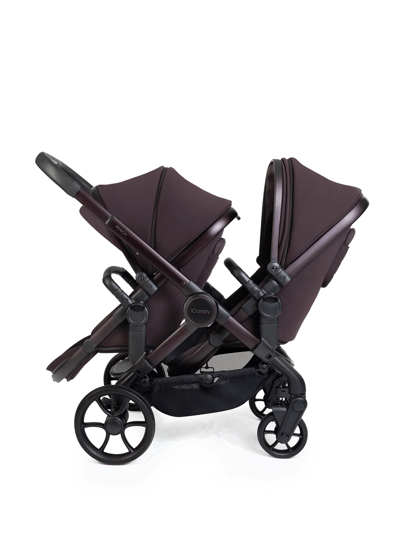 iCandy Peach 8 Twin 3-in-1 Kinderwagen – Coffee Bean – Complete Bundle