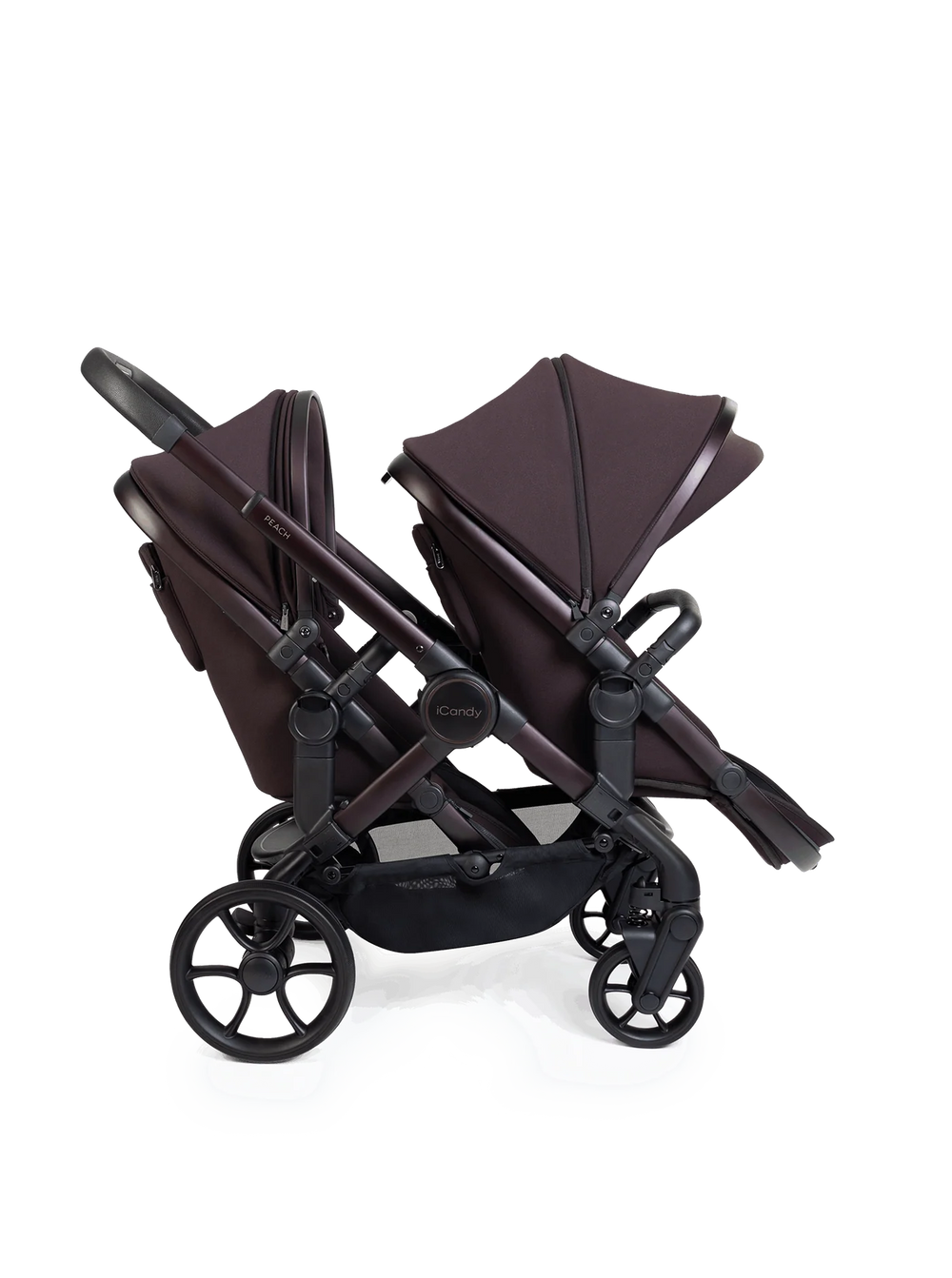 iCandy Peach 8 Twin 3-in-1 Kinderwagen – Coffee Bean – Complete Bundle