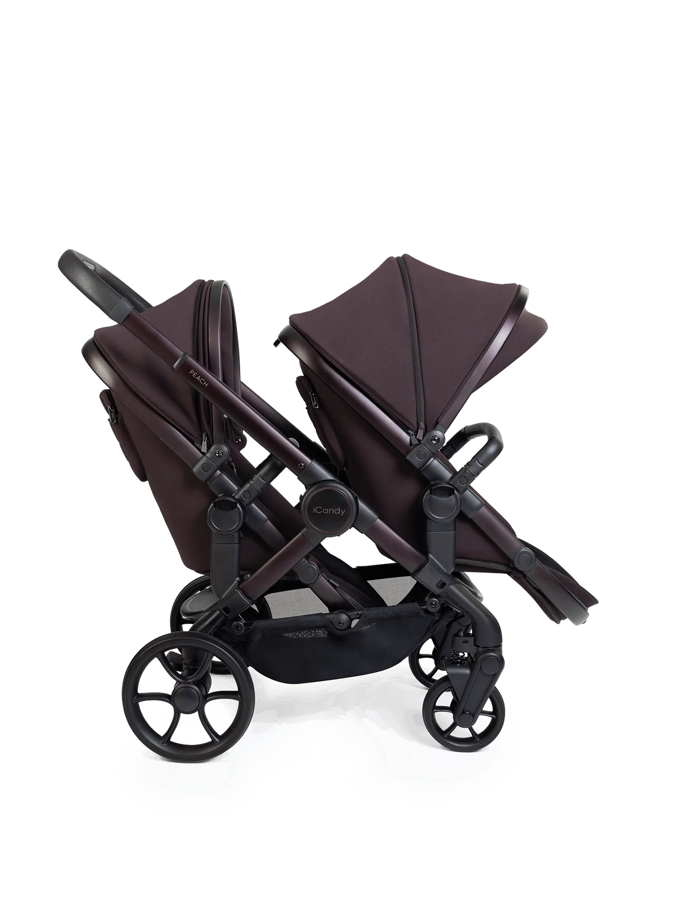 iCandy Peach 8 Twin 3-in-1 Kinderwagen – Coffee Bean – Complete Bundle