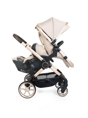 Peach 8 Biscotti Pushchair and Carrycot - Double 360 Car Seat Combo