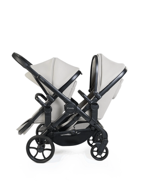 Peach 8 Taupe Pushchair and Carrycot - Double 360 Car Seat Combo