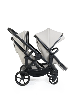 Peach 8 Taupe Pushchair and Carrycot - Double 360 Car Seat Combo