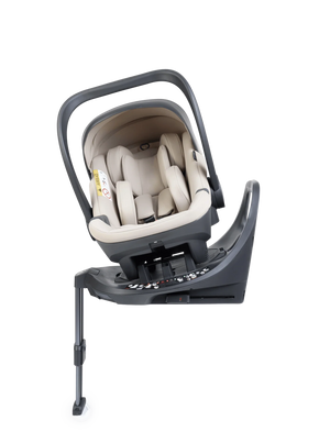 Peach 8 Taupe Pushchair and Carrycot - Double 360 Car Seat Combo