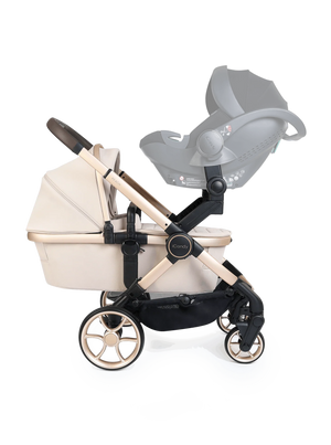 Peach 8 Biscotti Pushchair and Carrycot - Twin Pushchair Bundle
