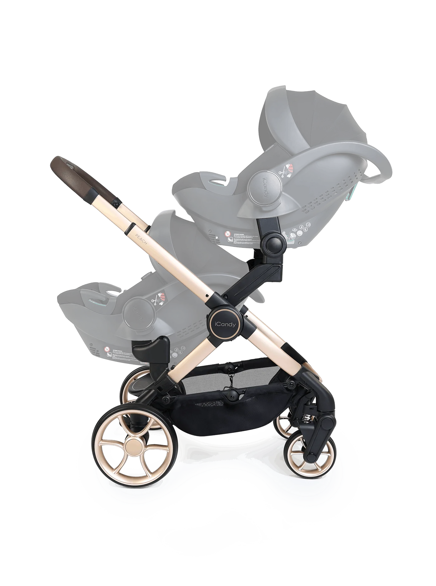 Peach 8 Biscotti-kinderwagen en -reiswieg inclusief Duo-complete bundel