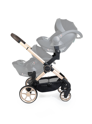 Peach 8 Biscotti Pushchair and Carrycot - Twin Pushchair Bundle
