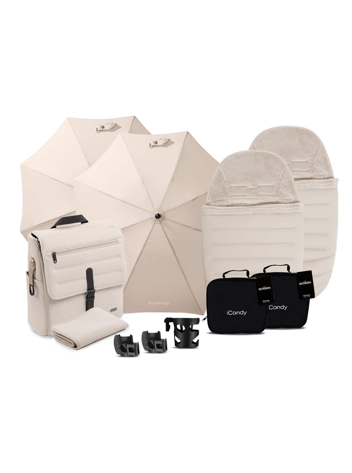 Peach 8 Biscotti-kinderwagen en -reiswieg inclusief Duo-complete bundel