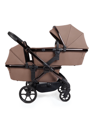 Peach 8 Coco Pushchair and Carrycot - Twin Pushchair Bundle