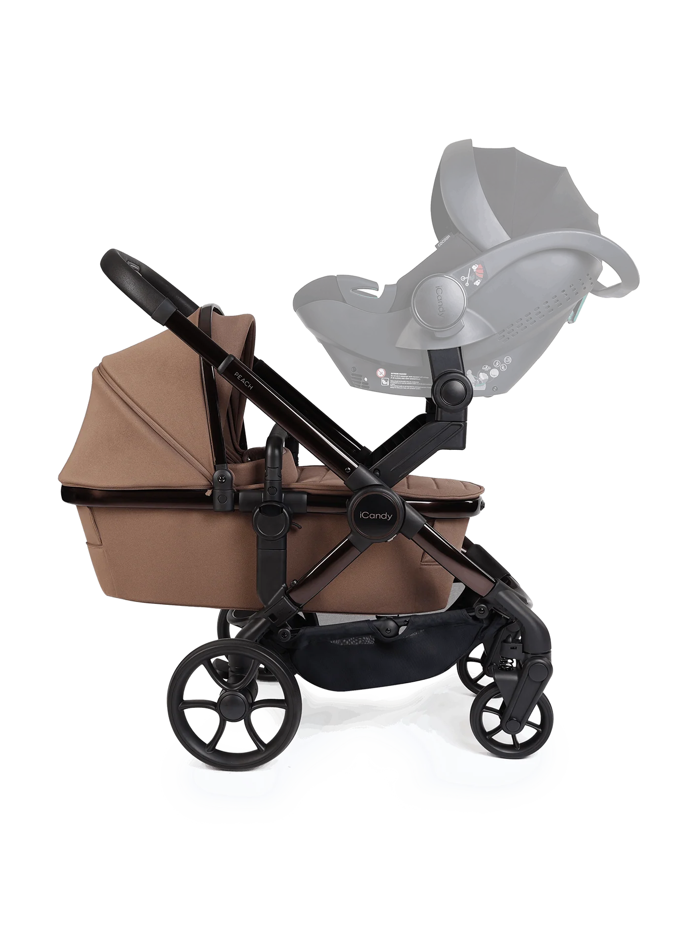 Peach 8 Coco kinderwagen en reiswieg inclusief Duo-complete bundel