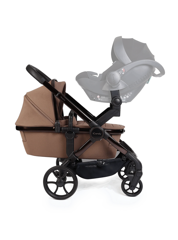 Peach 8 Coco Pushchair and Carrycot - Twin Pushchair Bundle