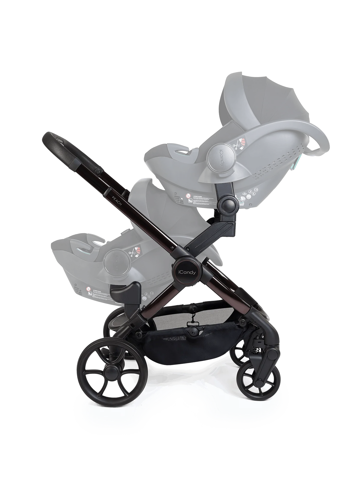 Peach 8 Coco kinderwagen en reiswieg inclusief Duo-complete bundel