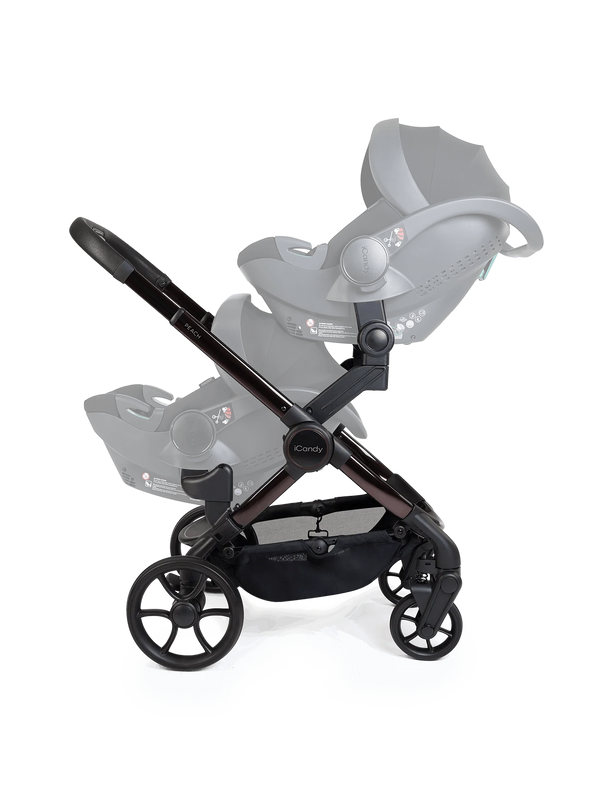 Peach 8 Coco Pushchair and Carrycot - Twin Pushchair Bundle
