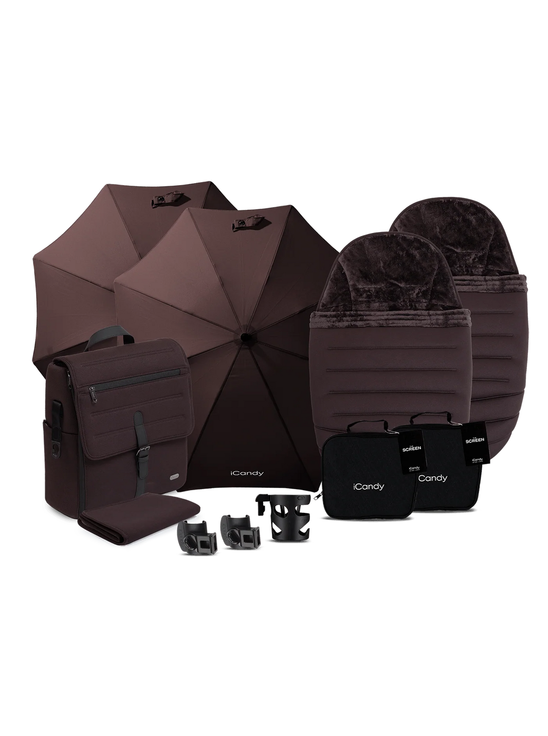 iCandy Peach 8 Duo Kinderwagen – Coffee Bean – Complete Bundle
