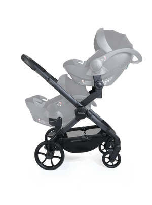Peach 8 Grey Pushchair and Carrycot - Twin Pushchair Bundle