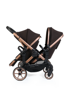 Peach 8 Pecan Pushchair and Carrycot - Twin Pushchair Bundle