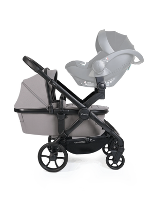 Peach 8 Porcini Pushchair and Carrycot - Twin Pushchair Bundle