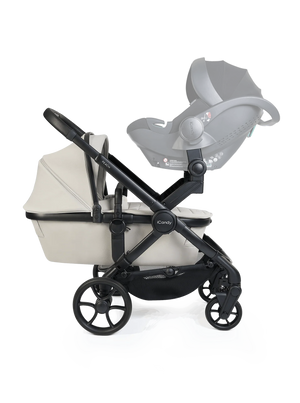 Peach 8 Taupe Pushchair and Carrycot - Twin Pushchair Bundle
