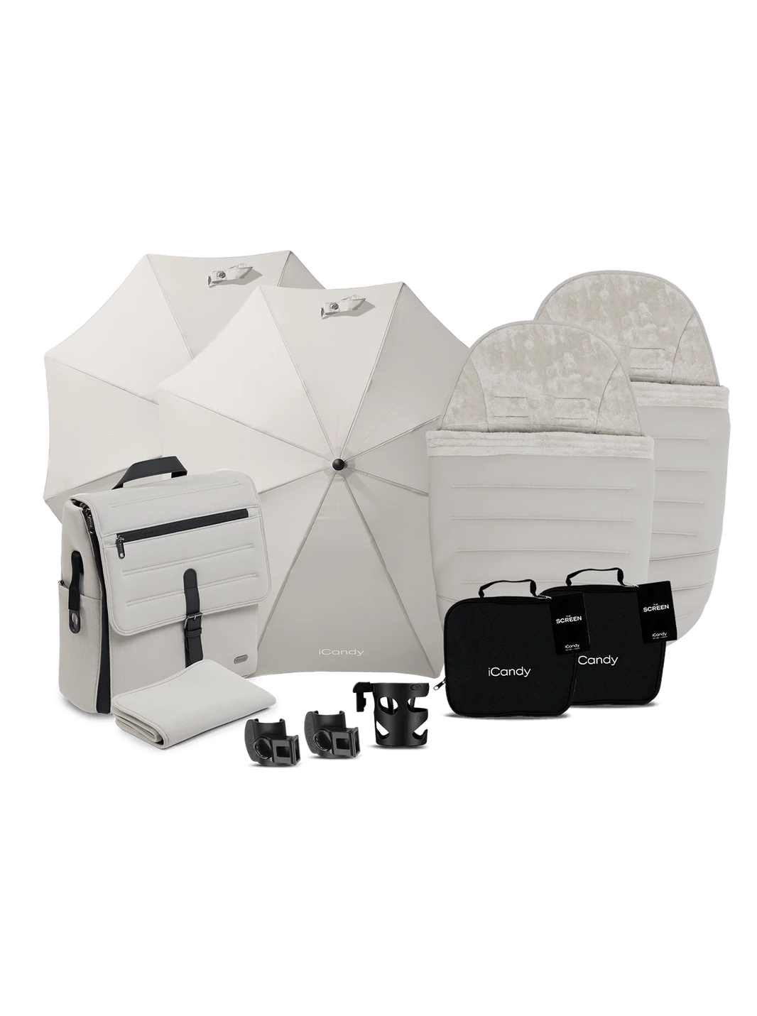 iCandy Peach 8 Duo Kinderwagen – Taupe – Complete Bundle