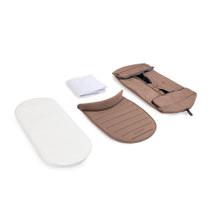 Peach 8 Coco Carrycot Fabric Set (Carrycot, Liner, Baseboard, Apron) x2