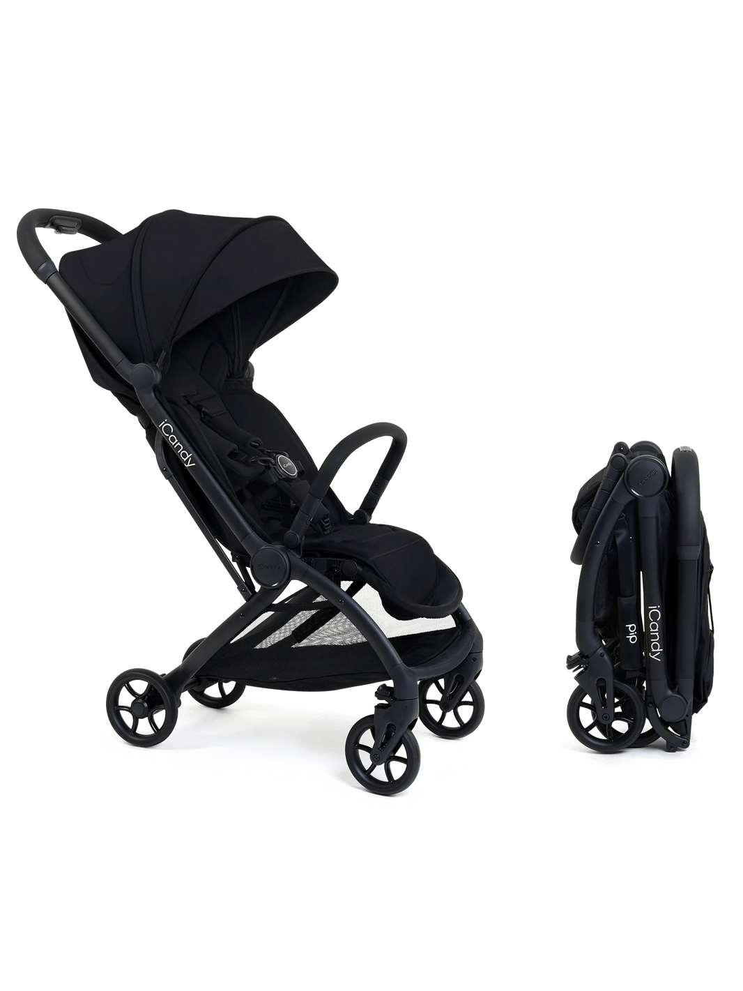 PIP buggy black  inclusief bumperbar, regenhoes, reistas en seatliner