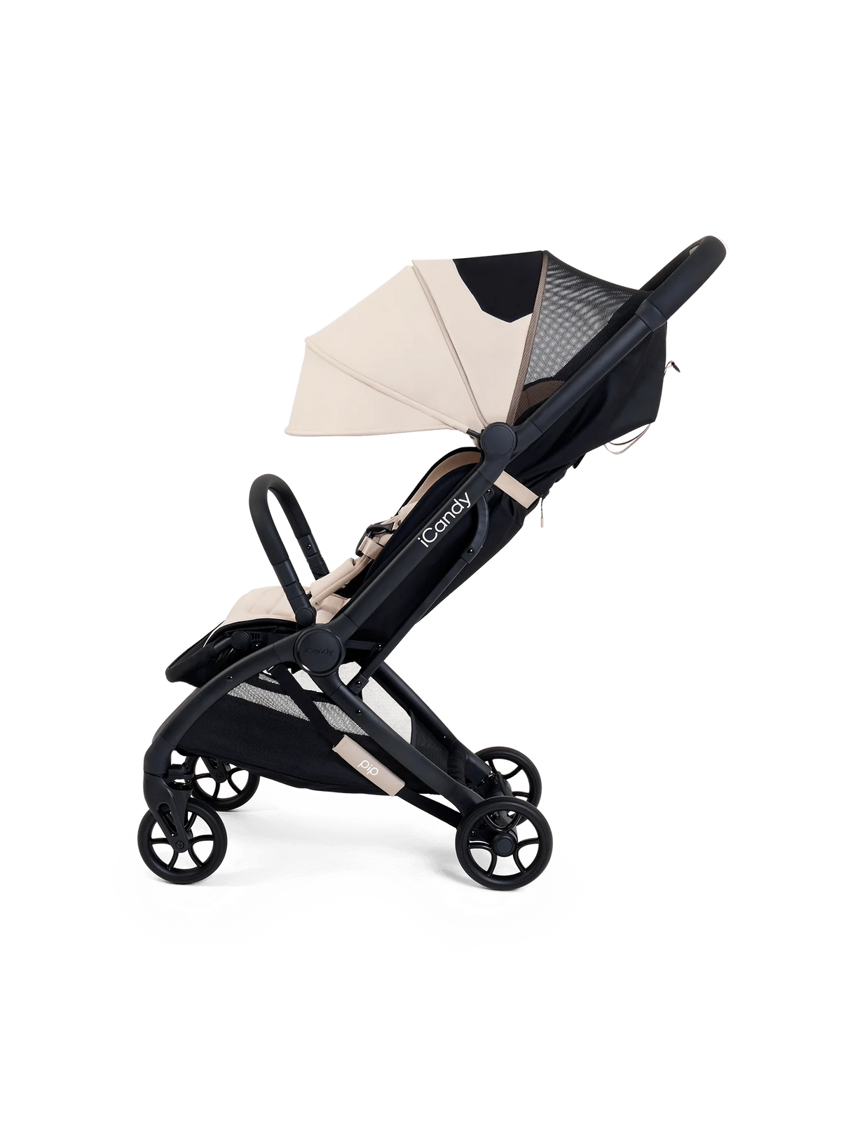 PIP buggy latte inclusief bumperbar, regenhoes, reistas en seatliner