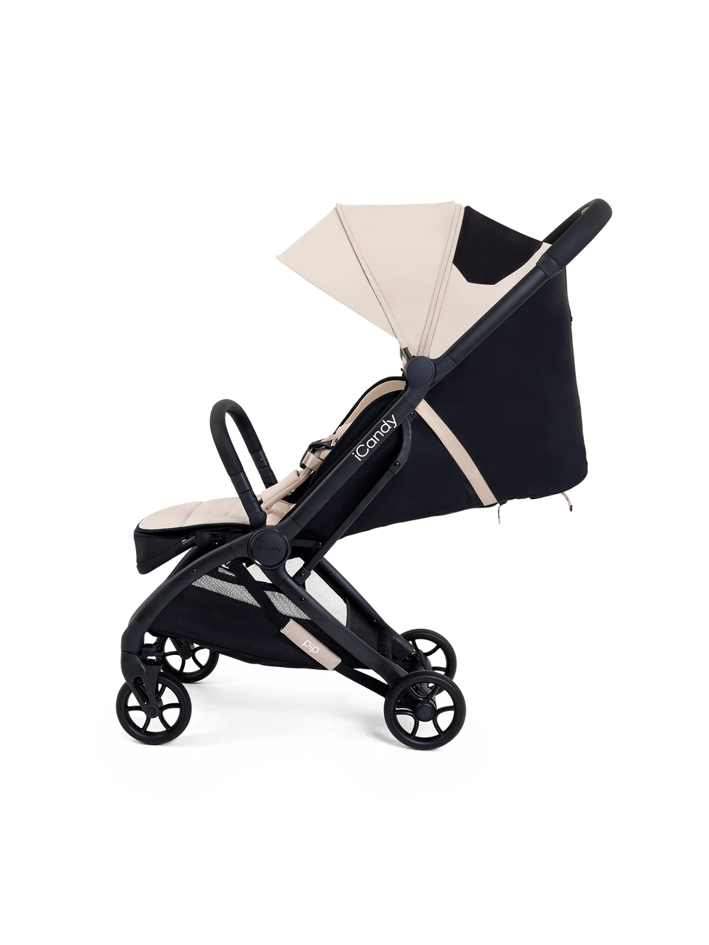 PIP buggy latte inclusief bumperbar, regenhoes, reistas en seatliner