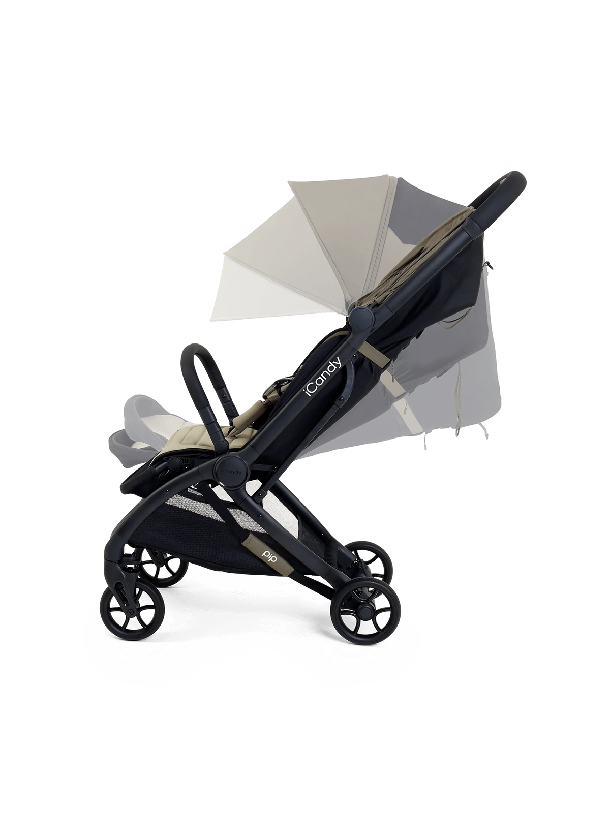 PIP buggy sage  inclusief bumperbar, regenhoes, reistas en seatliner