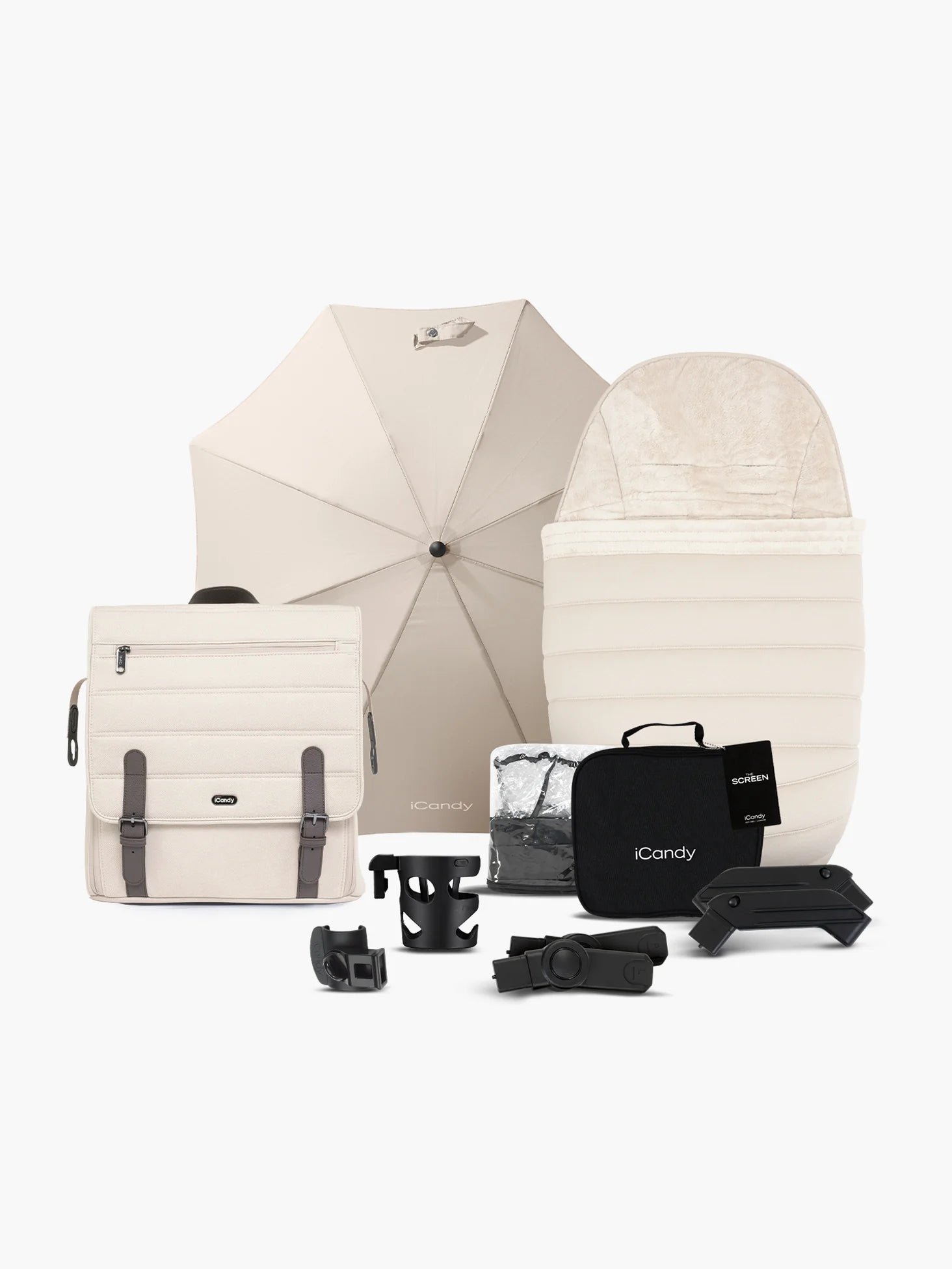 Peach 7 Biscotti Pushchair and Carrycot - Complete Car Seat Bundle