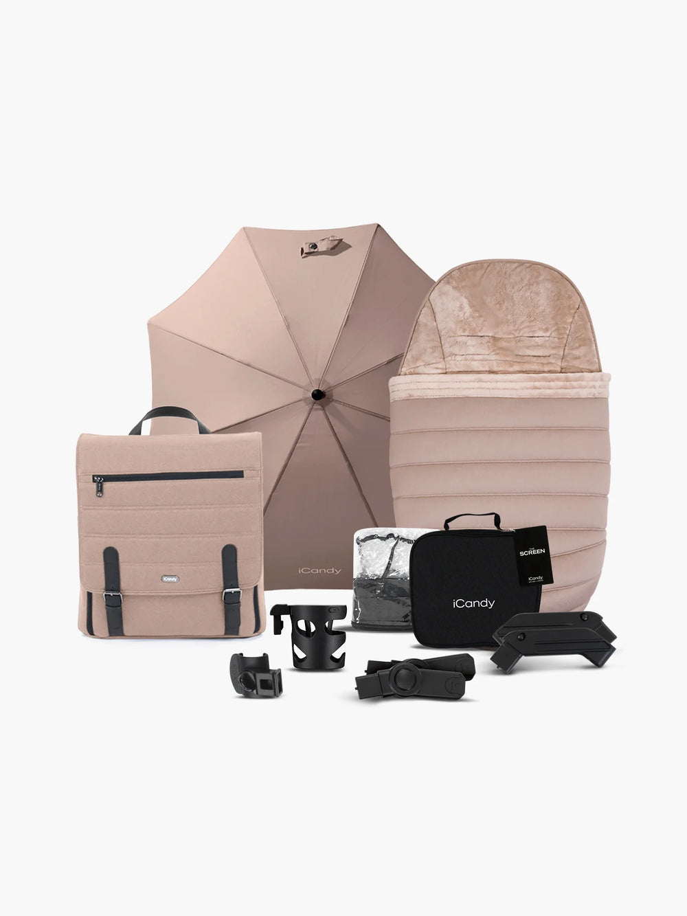 Peach 7 Cookie Pushchair and Carrycot - Complete Car Seat Bundle