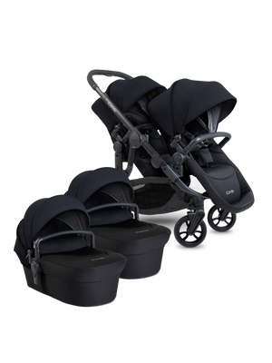 Orange 4 Black Pushchair Bundle - Twin