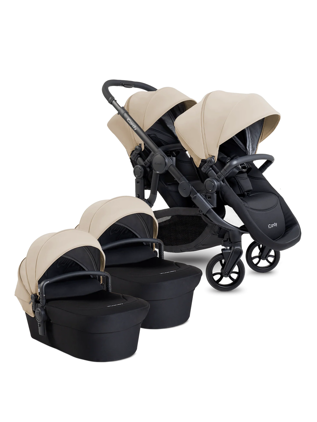 Orange 4 Latte kinderwagenpakket – Tweeling