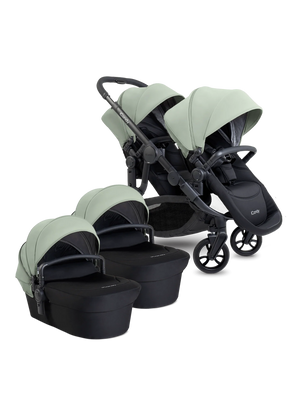 Orange 4 Pistachio Pushchair Bundle - Twin