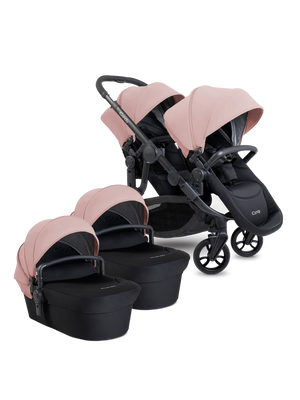 Orange 4 Rose Pushchair Bundle - Twin