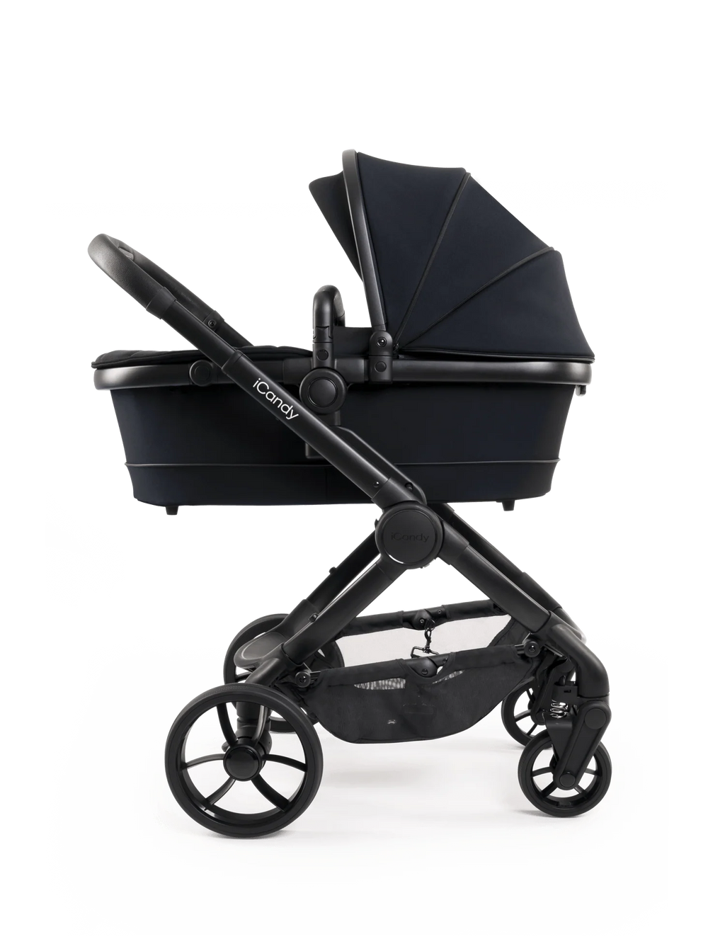 Peach 7 Black Pushchair and Carrycot - Complete Bundle