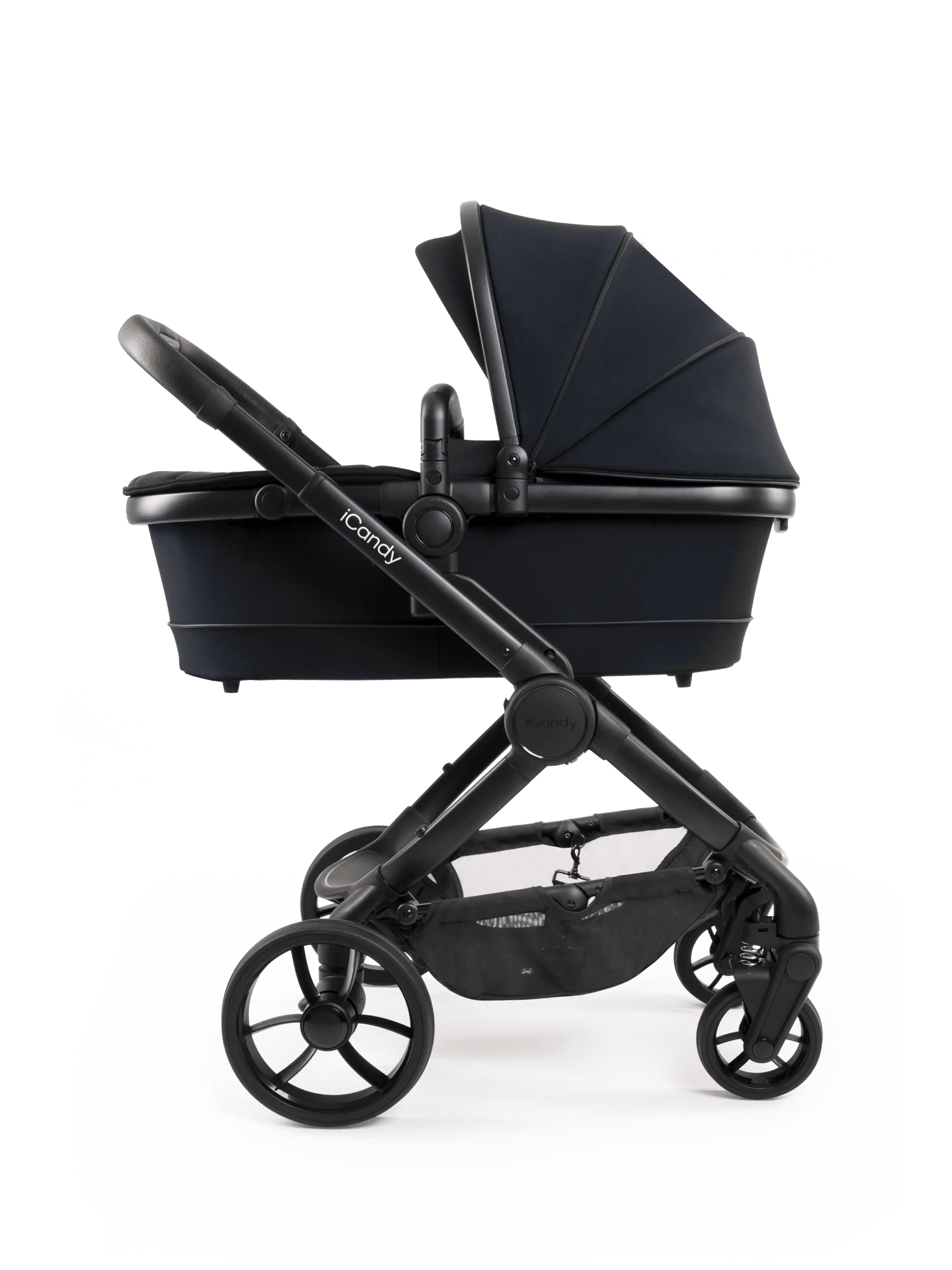 Peach 7 Black Pushchair and Carrycot - Complete Bundle
