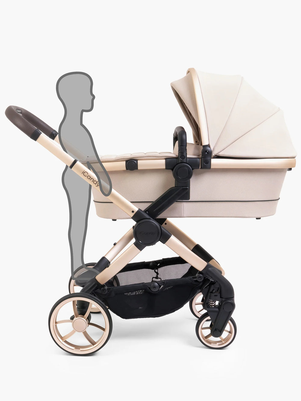 Peach 7 Biscotti Pushchair and Carrycot - Complete Car Seat Bundle