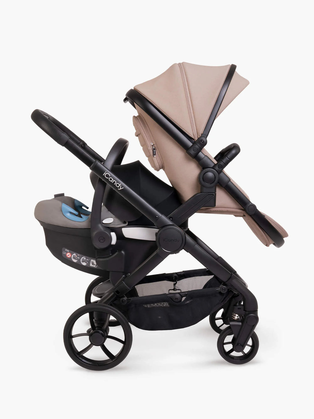 Peach 7 Cookie Pushchair and Carrycot - Double