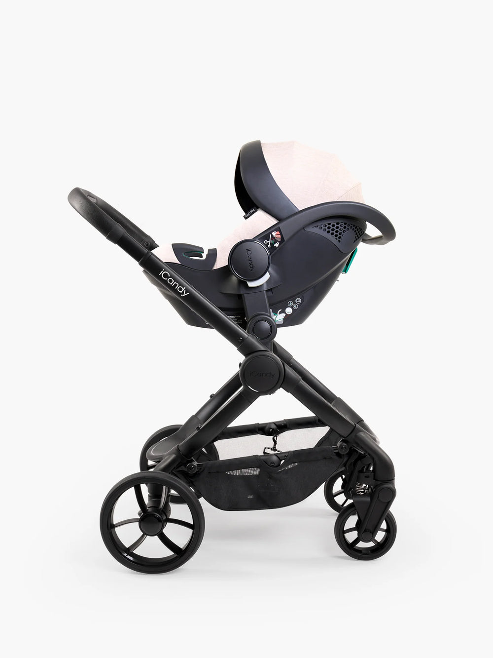Peach 7 Cookie Pushchair and Carrycot - Complete Car Seat Bundle
