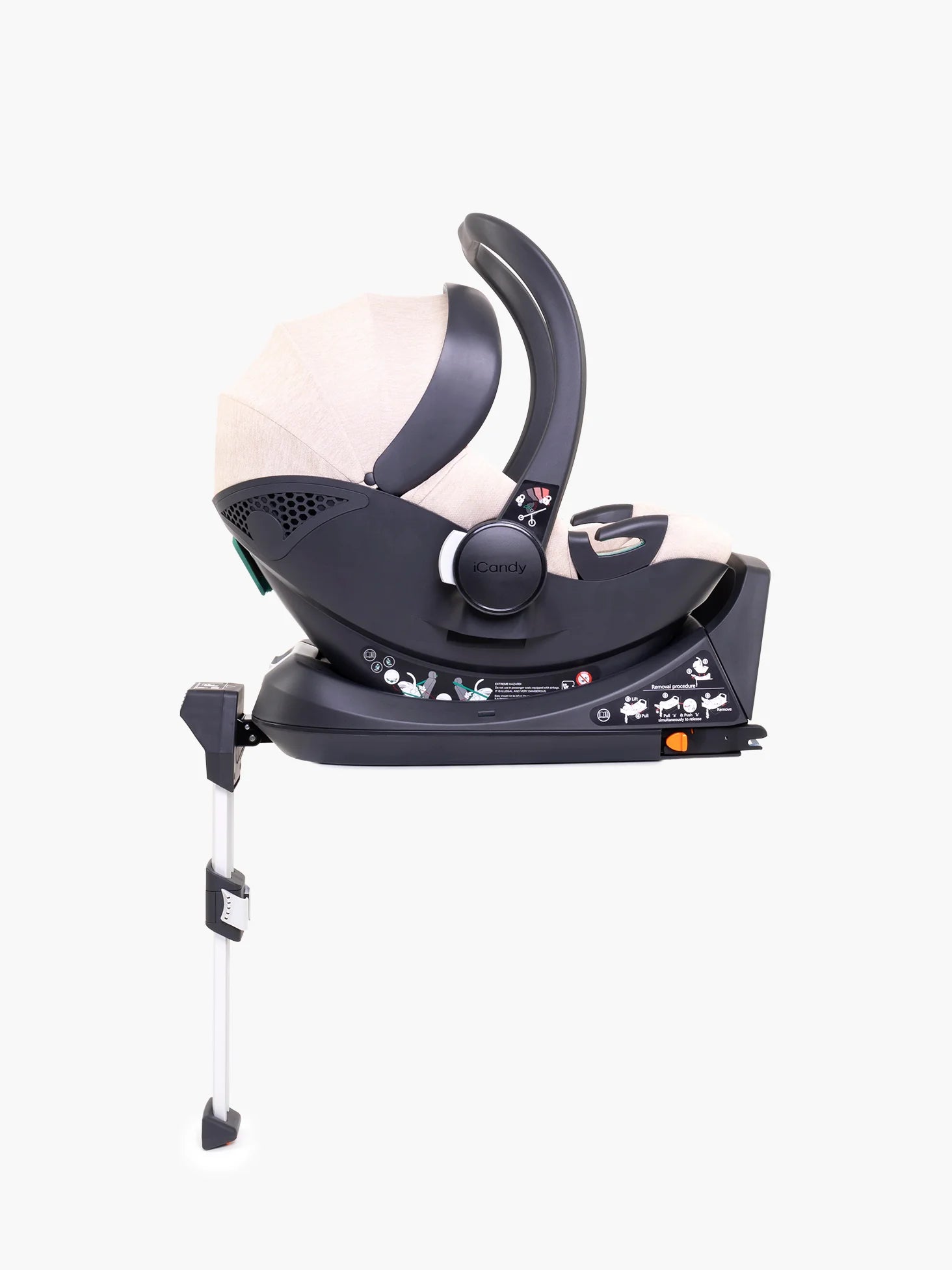 Peach 7 Cookie Pushchair and Carrycot - Complete Car Seat Bundle
